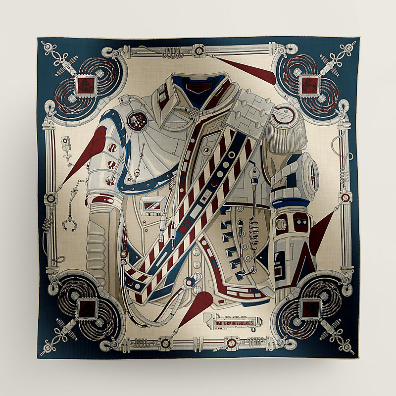 Neo Brandebourgs scarf 100 - Beige | Hermès Canada